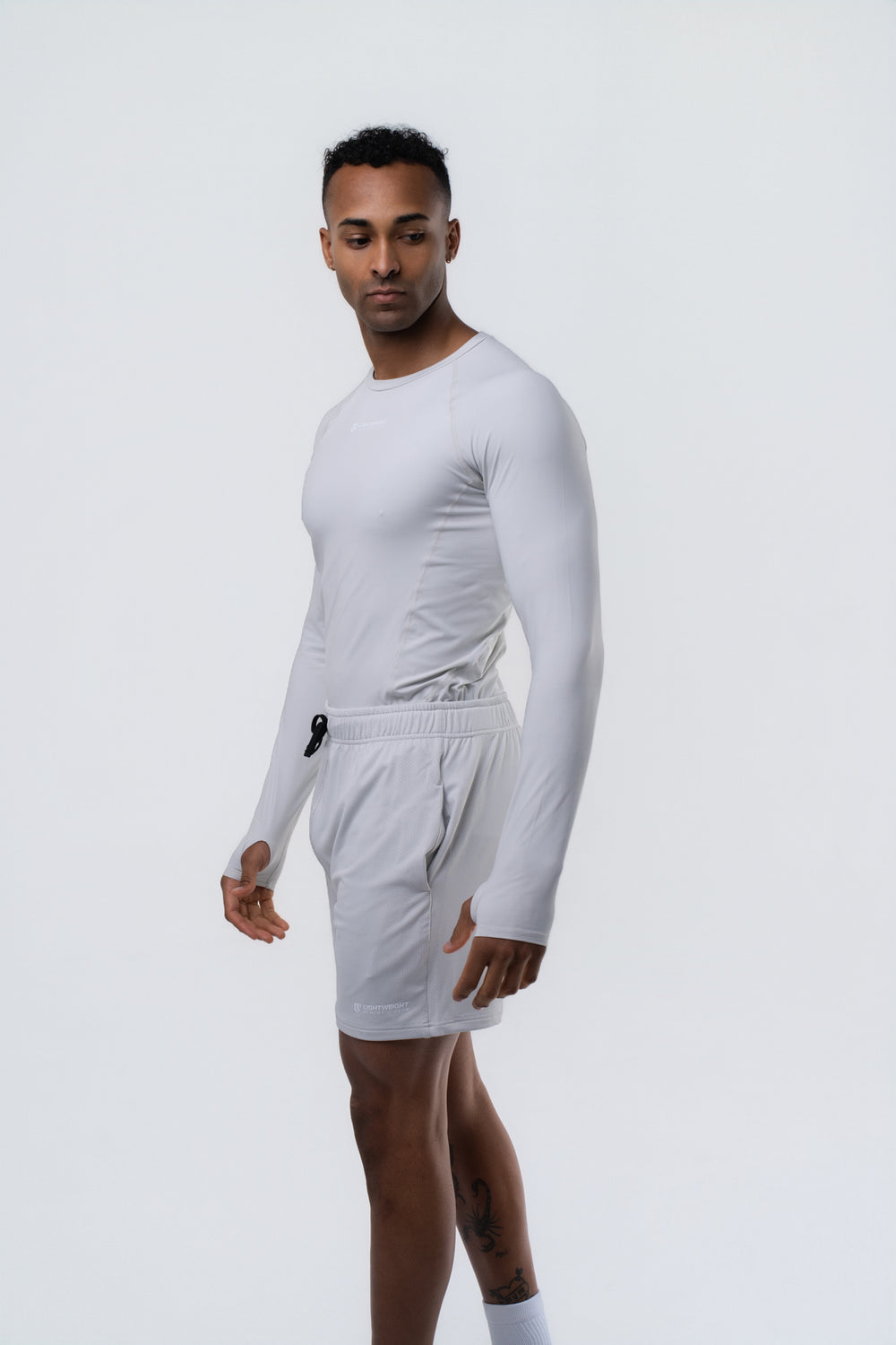 Men's Compression Long Sleeve Shirt - Glacier Grey