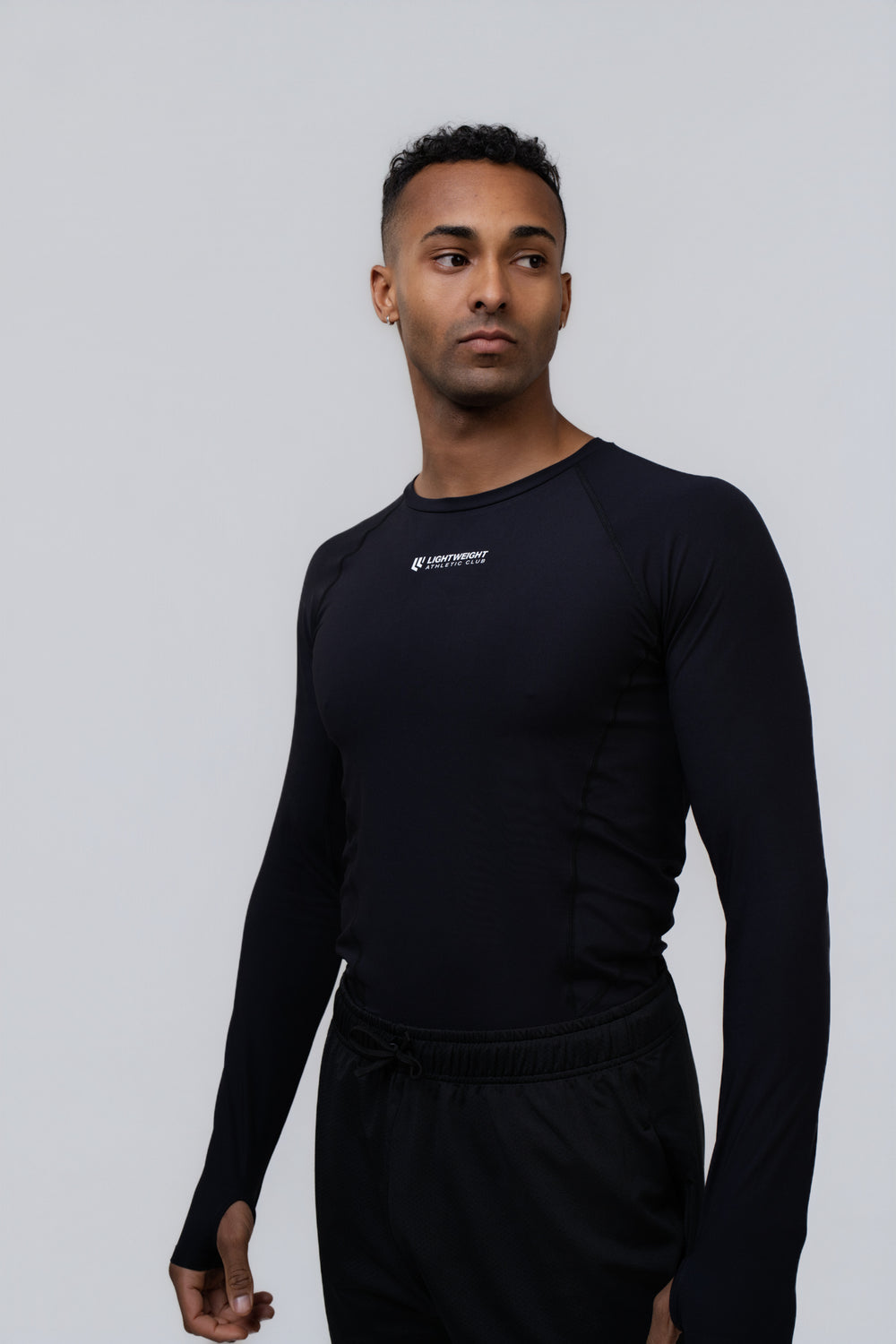 Men's Compression Long Sleeve Shirt - Black