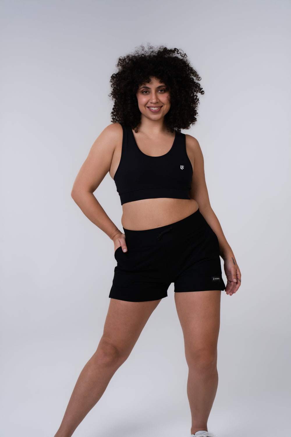 Women's Relaxed Fit Shorts, 6.5inch - Black