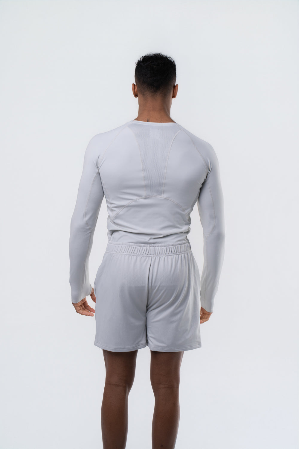 Men's Compression Long Sleeve Shirt - Glacier Grey