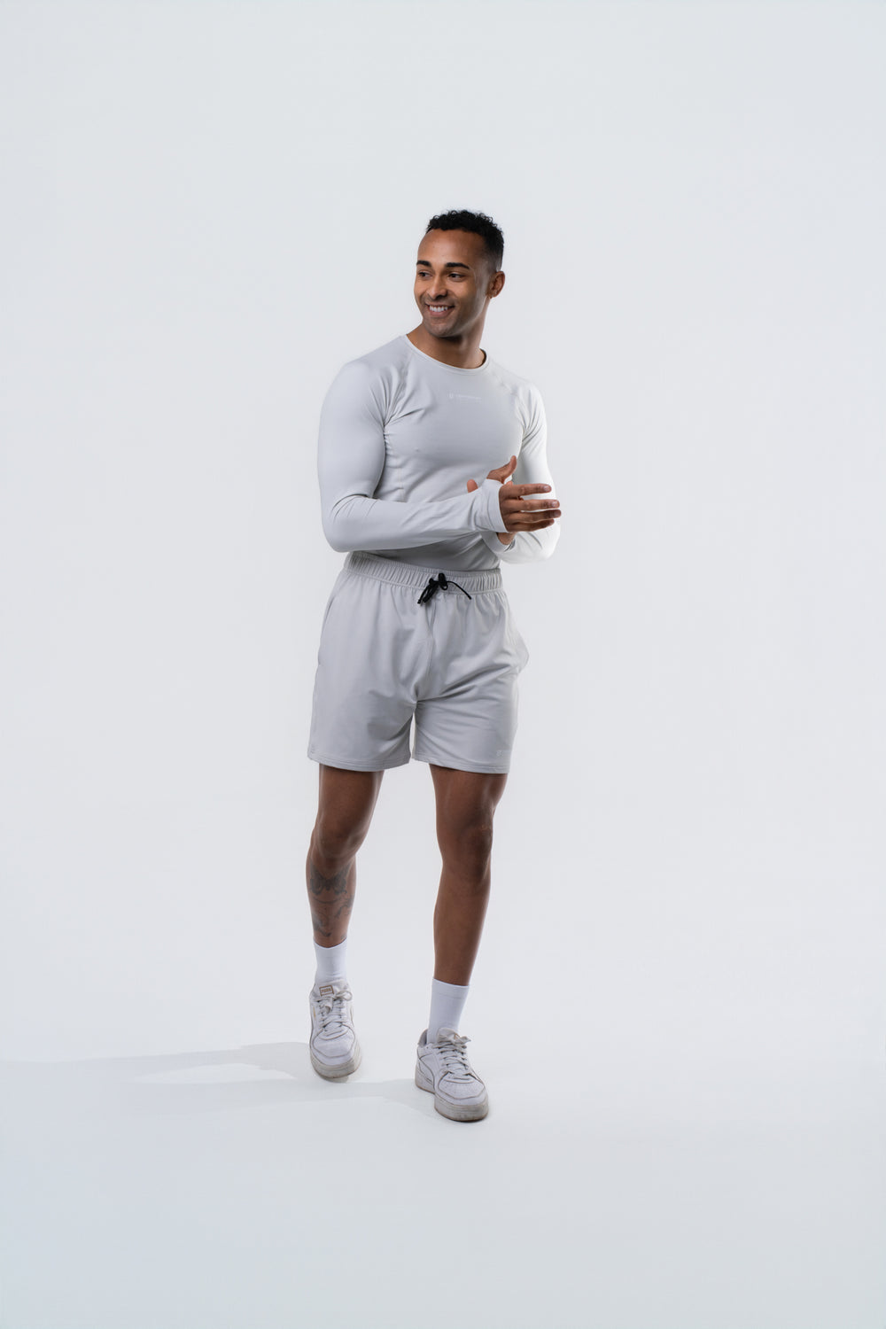 Men's Compression Long Sleeve Shirt - Glacier Grey