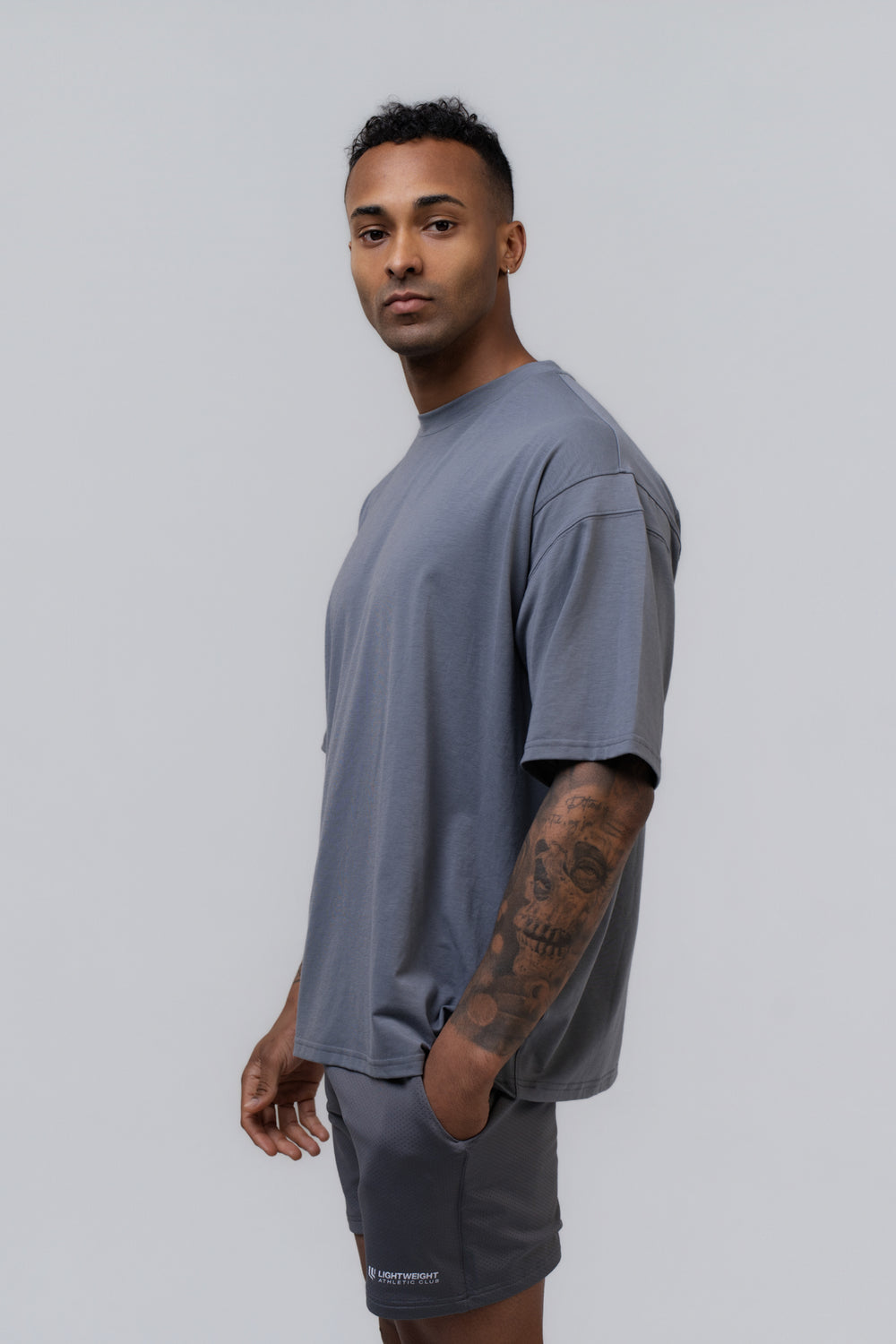 Oversized Tee - Poppy Seed Grey