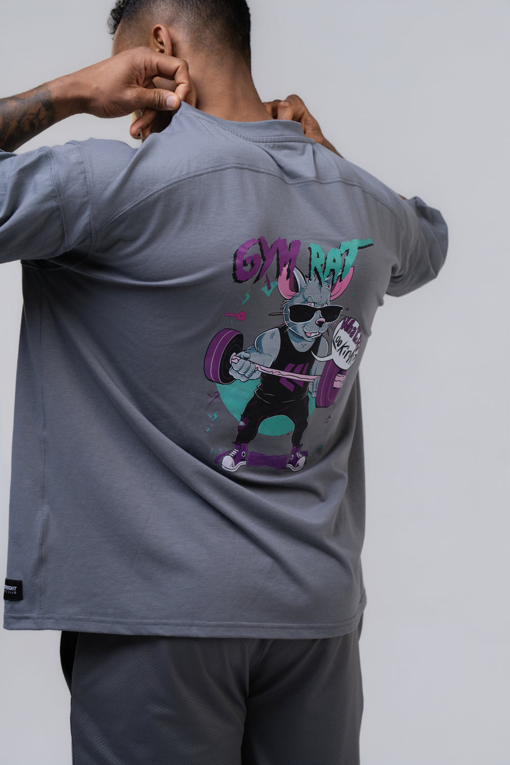 Gym Rat Tee - Poppy Seed Grey