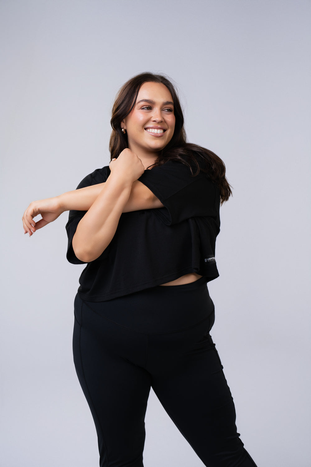 Women's Relaxed Crop Top - Black