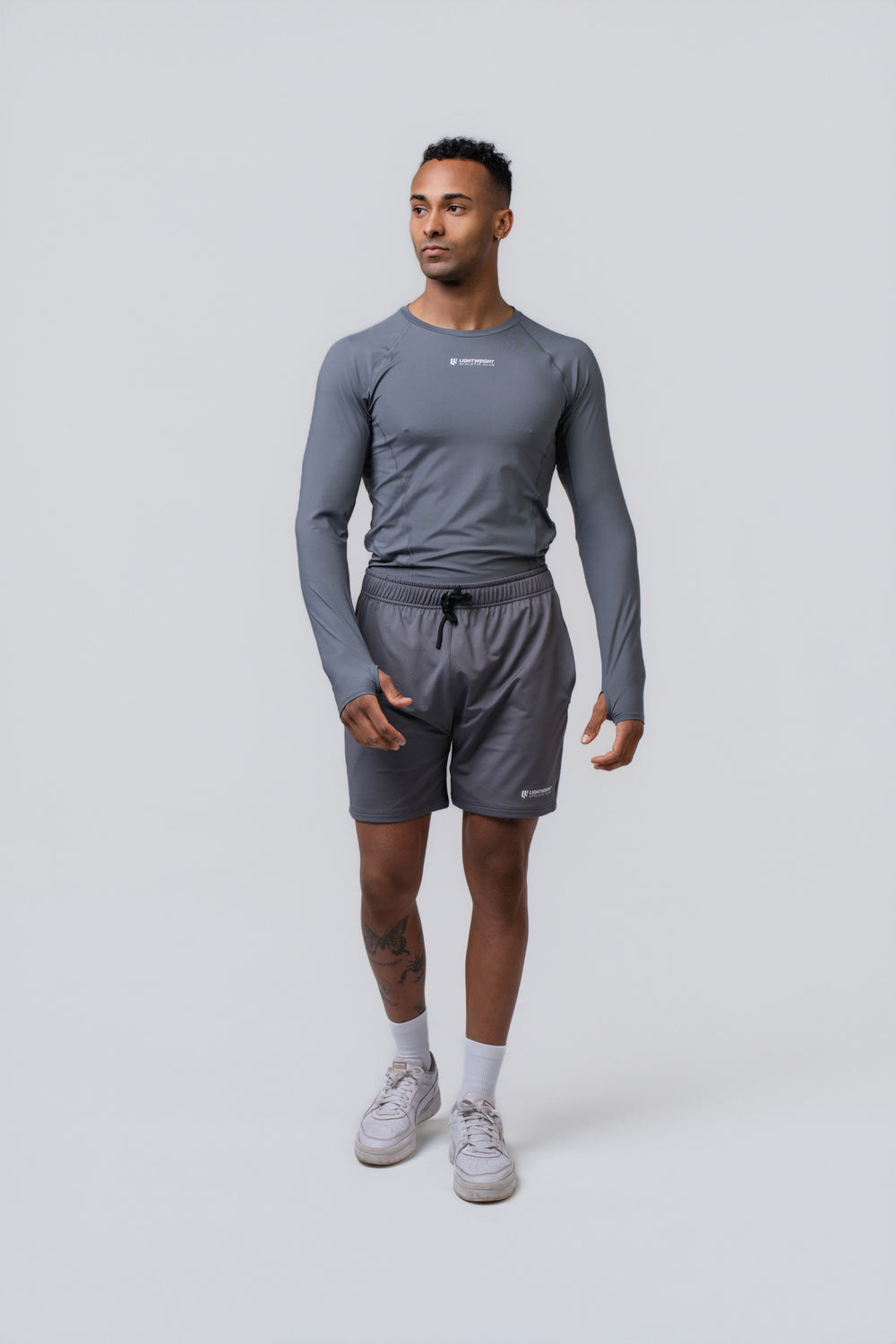 Long Formline Compression - Poppy Seed Grey