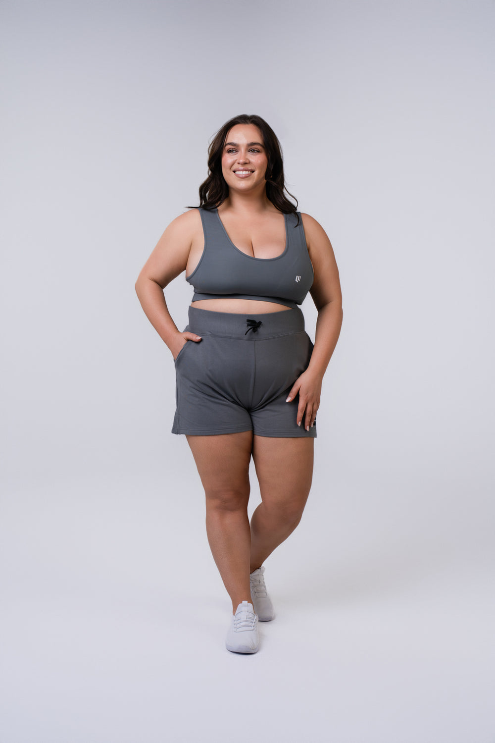 Women's Relaxed Fit Shorts 6.5 inches - Poppy Seed Grey