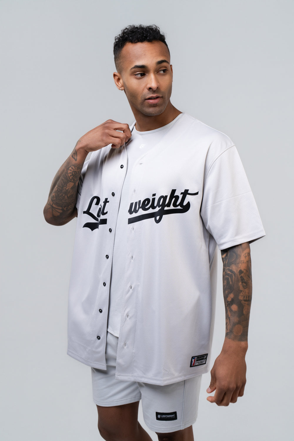 Lightweight Baby Tee - Glacier Grey