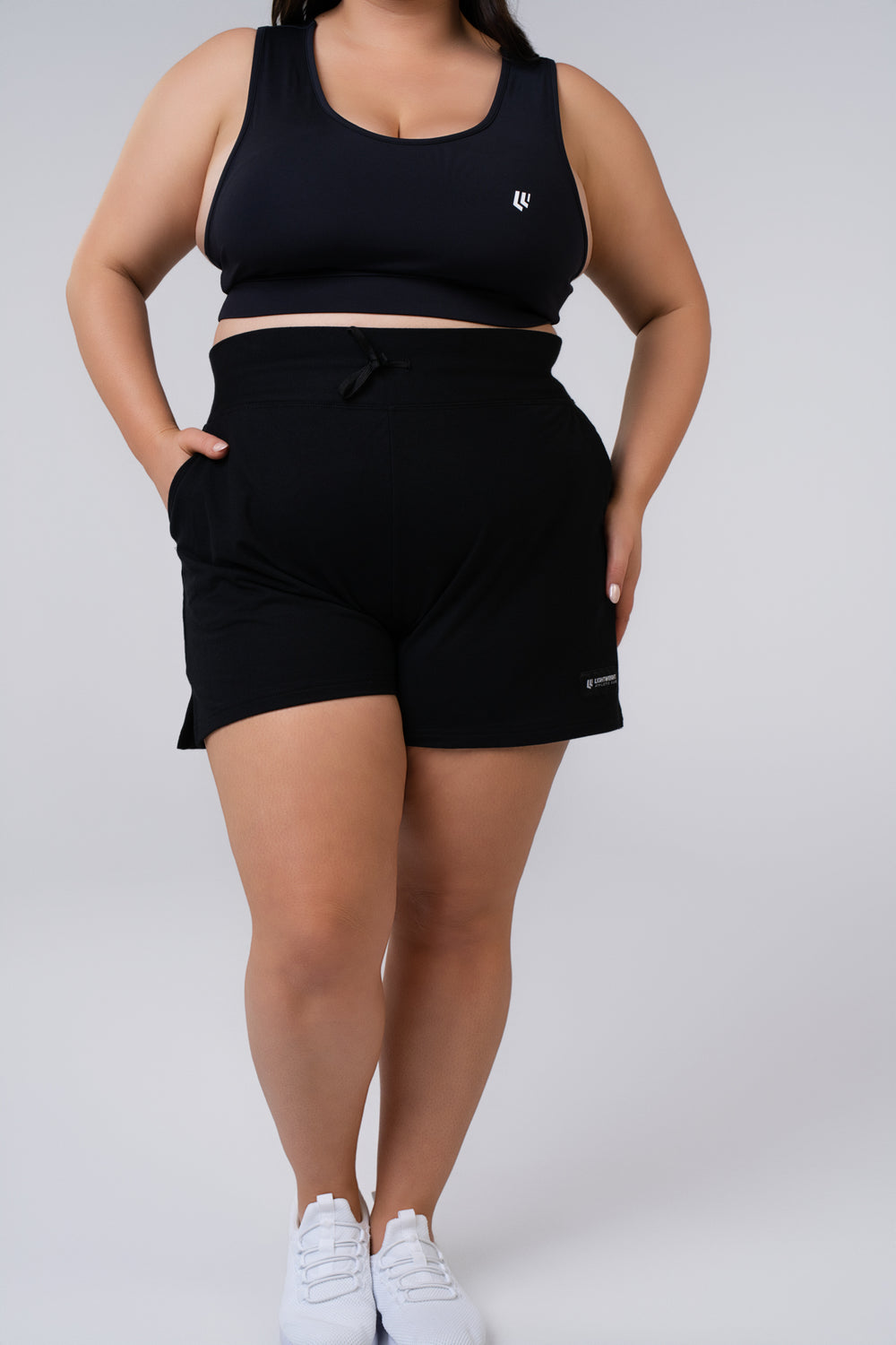 Women's Relaxed Fit Shorts, 6.5inch - Black