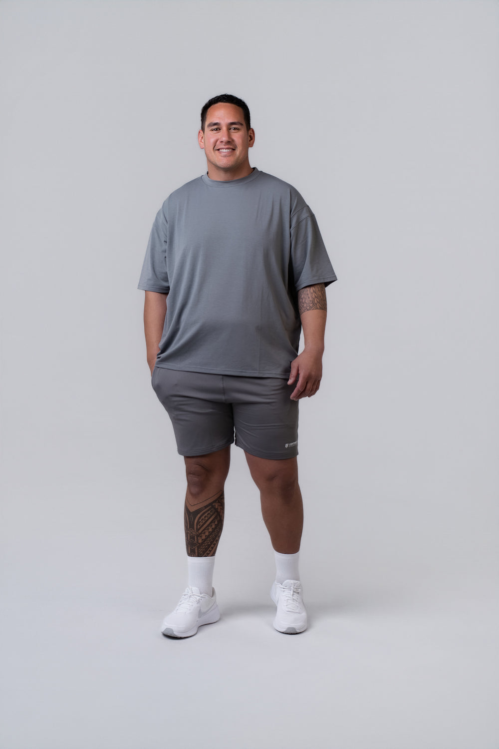 Oversized Tee - Poppy Seed Grey