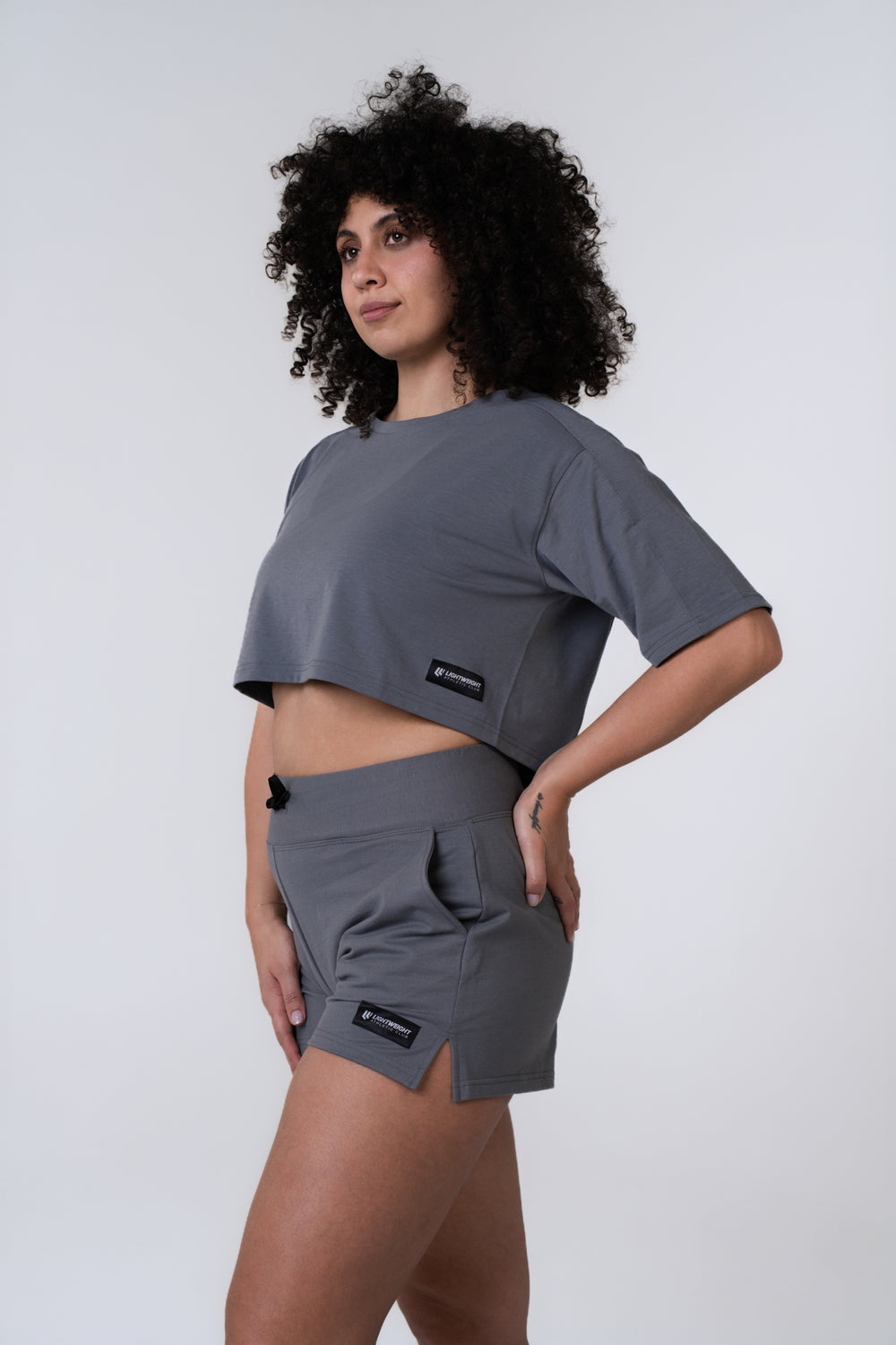Women's Relaxed Fit Shorts 6.5 inches - Poppy Seed Grey