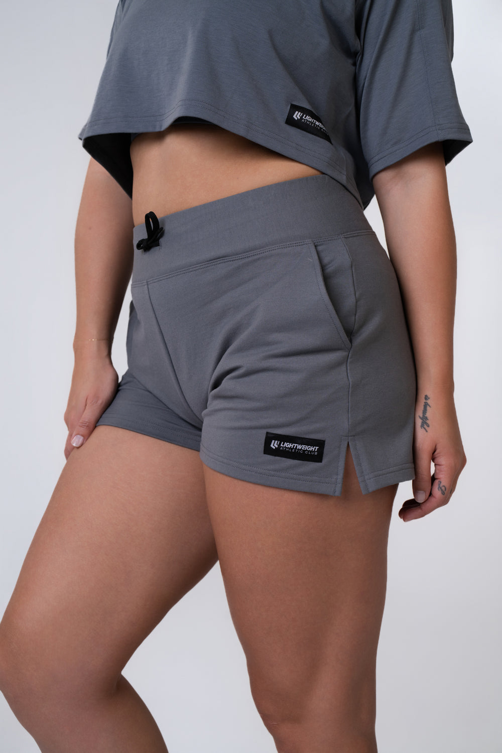 Women's Relaxed Fit Shorts 6.5 inches - Poppy Seed Grey