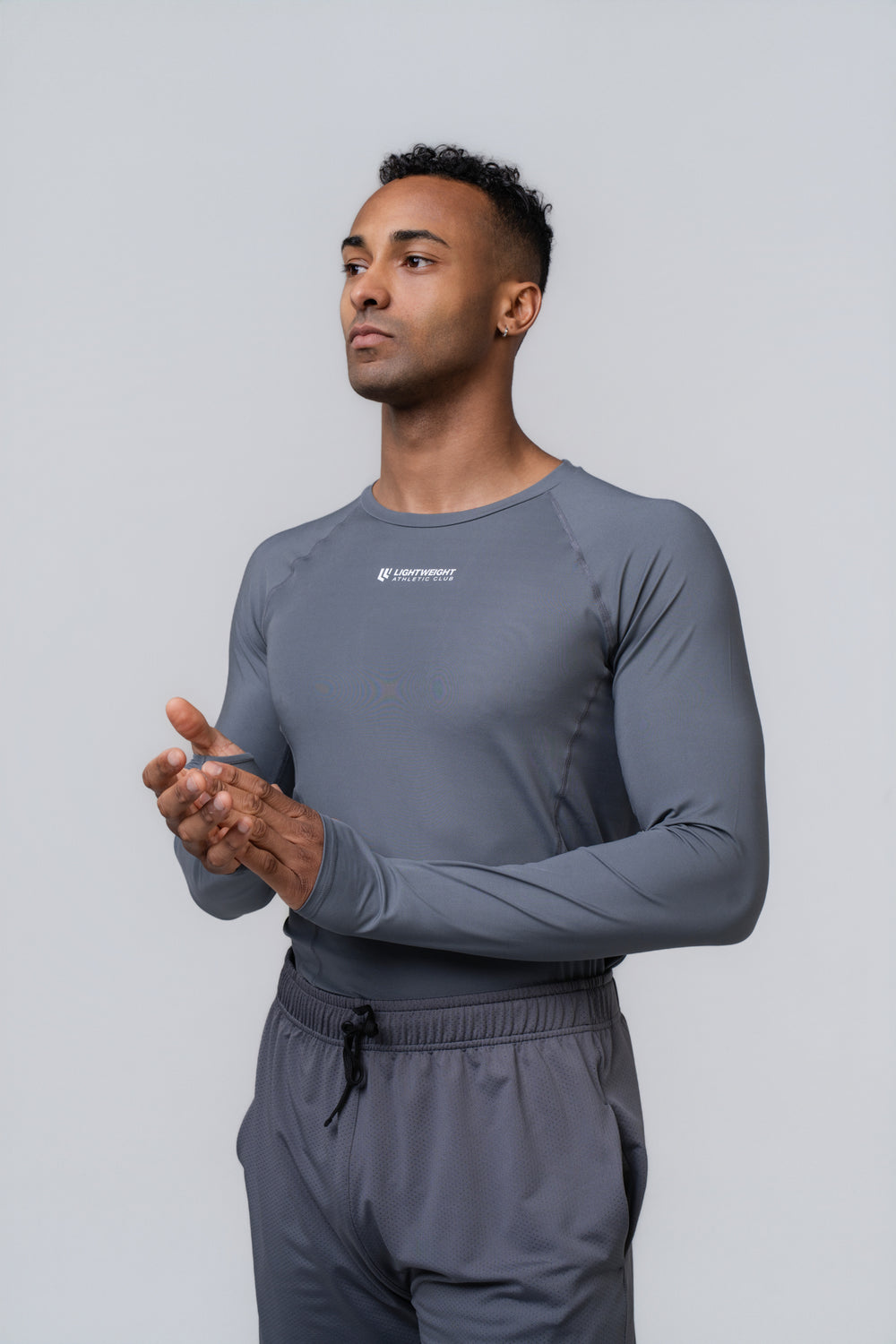 Long Formline Compression - Poppy Seed Grey