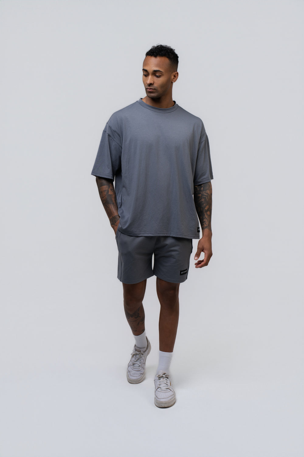 Oversized Tee - Poppy Seed Grey