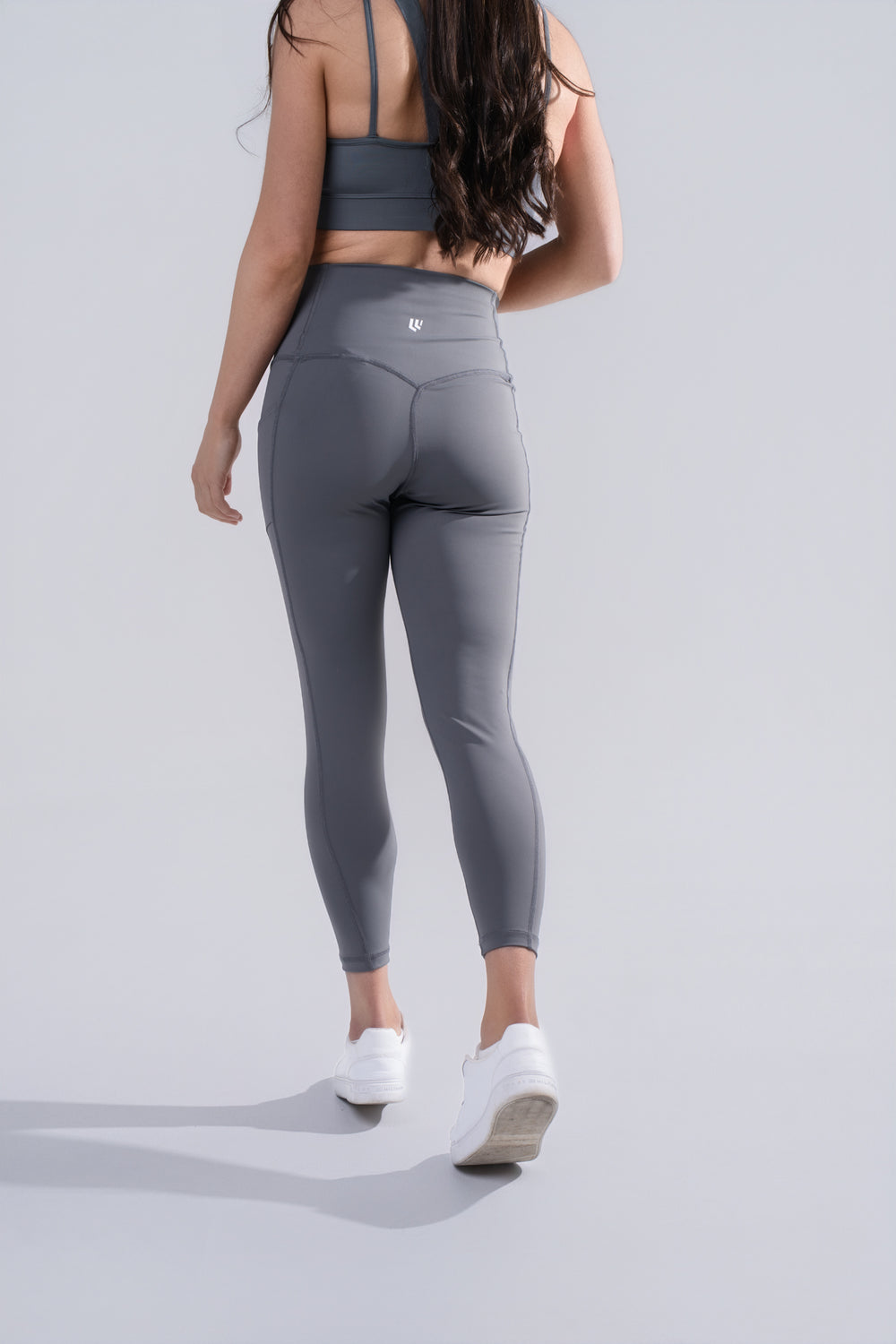 Women's Leggings 25 inches With Pocket - Poppy Seed Grey