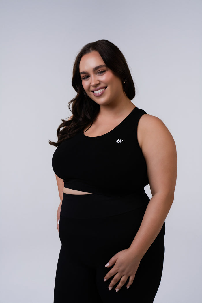 Women's Seamless Sports Bra - Black