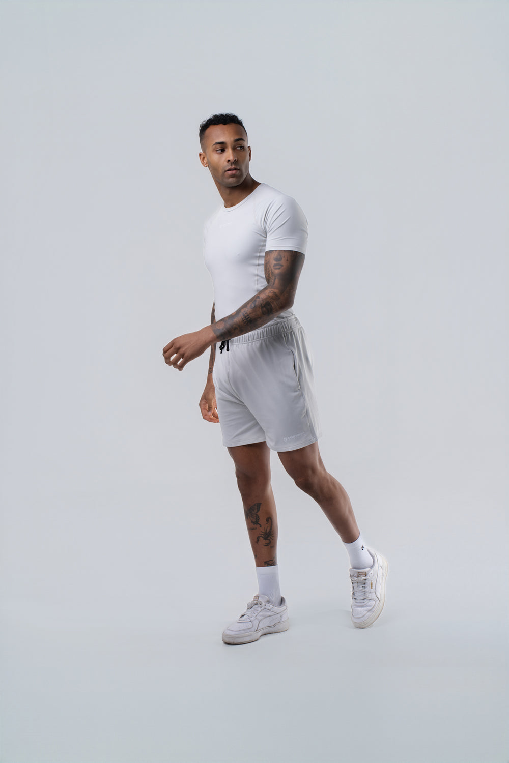Men's Compression Short Sleeve Shirt - Glacier Grey