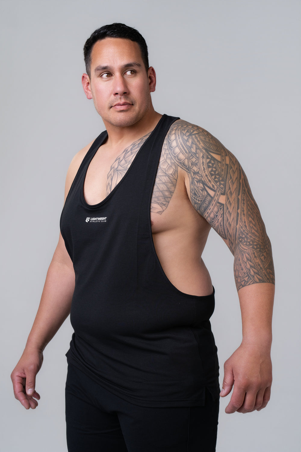 Men's Stringer Singlet - Black