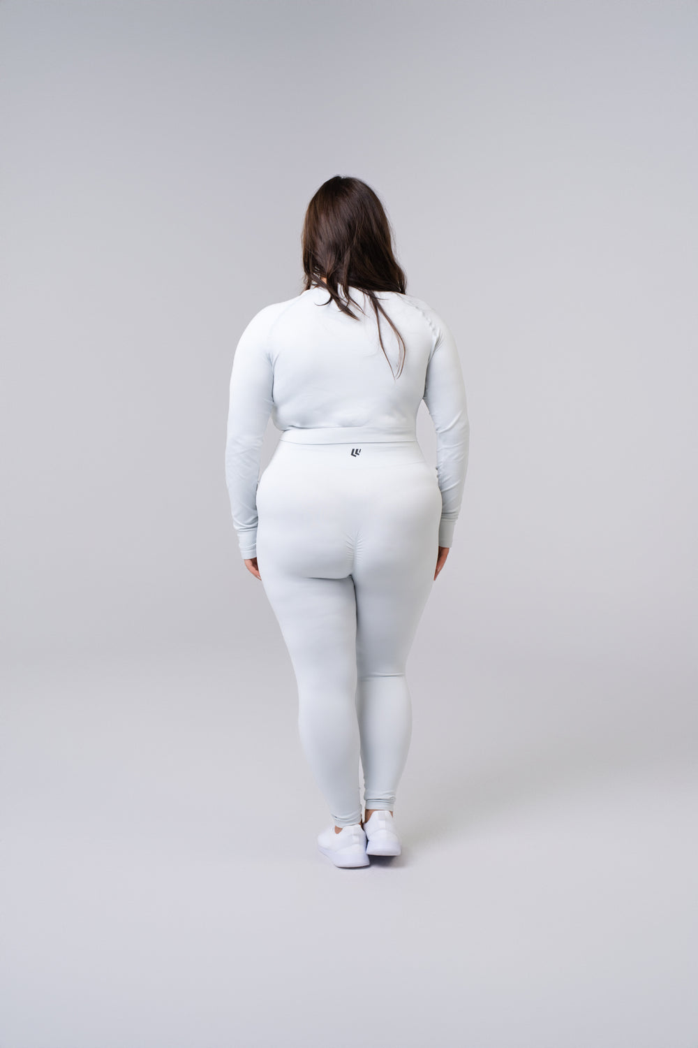 Women's High Wasted Seamless Leggings - Glacier Grey