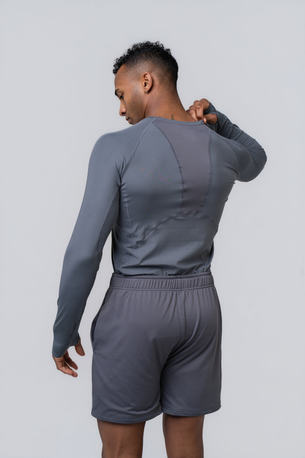 Long Formline Compression - Poppy Seed Grey