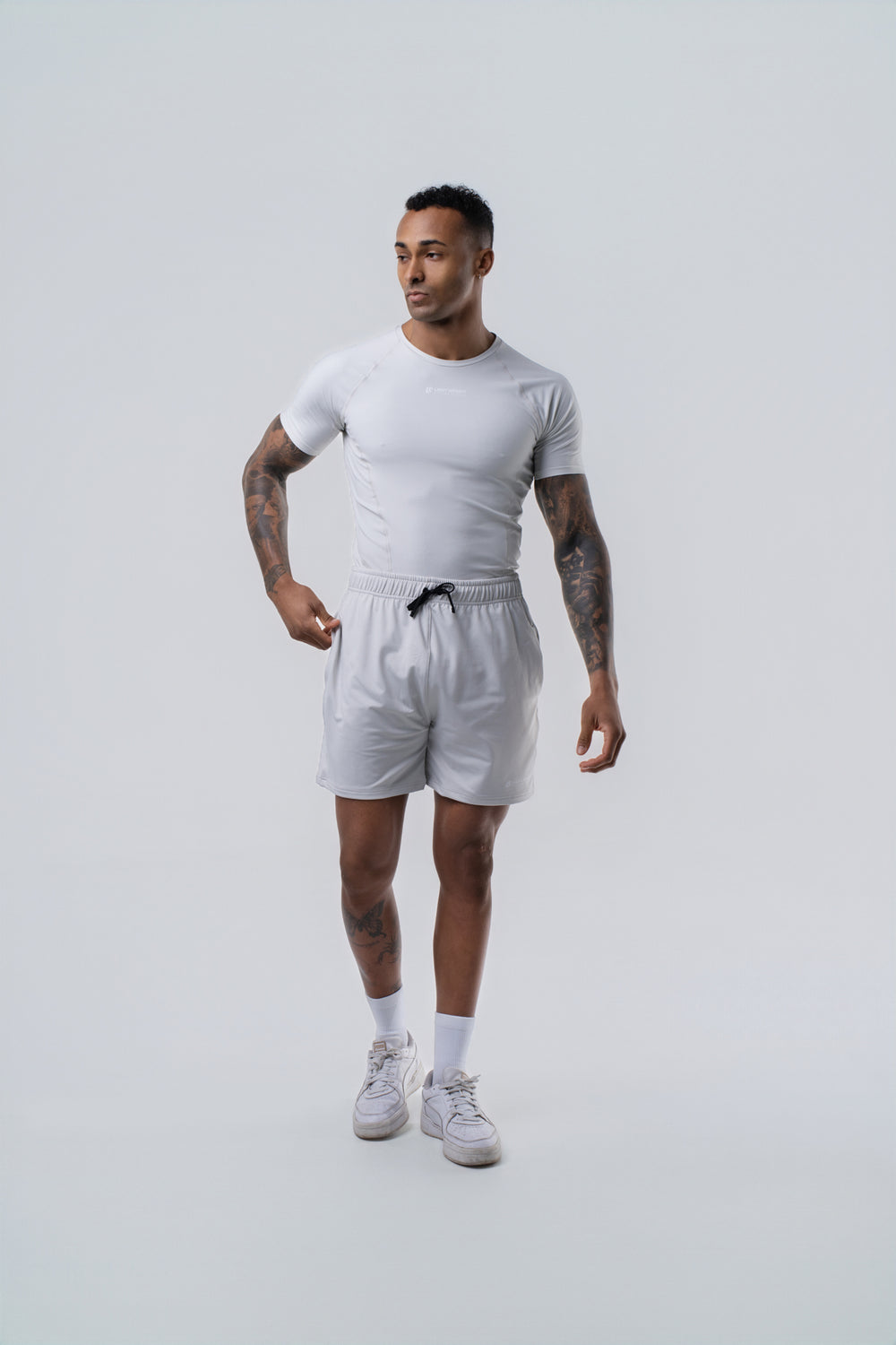 Men's Compression Short Sleeve Shirt - Glacier Grey