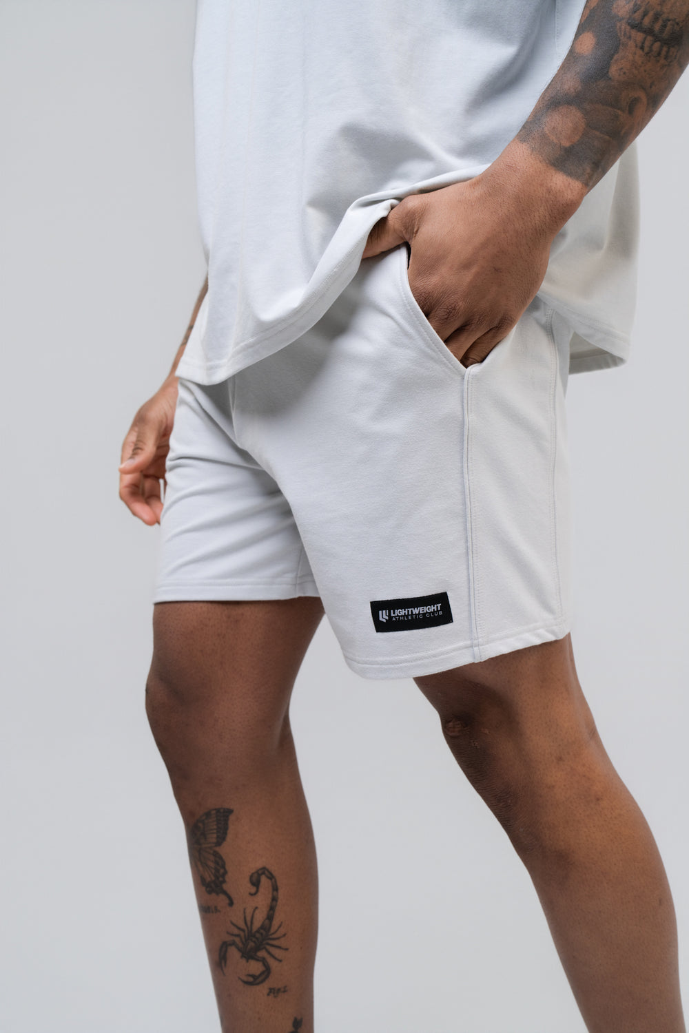 Men's Relaxed Shorts 8 inches - Glacier Grey