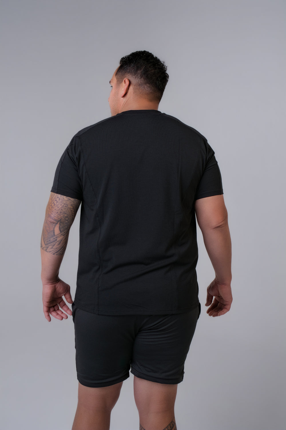 Men's Athletic Mesh Shorts 7 inches - Black