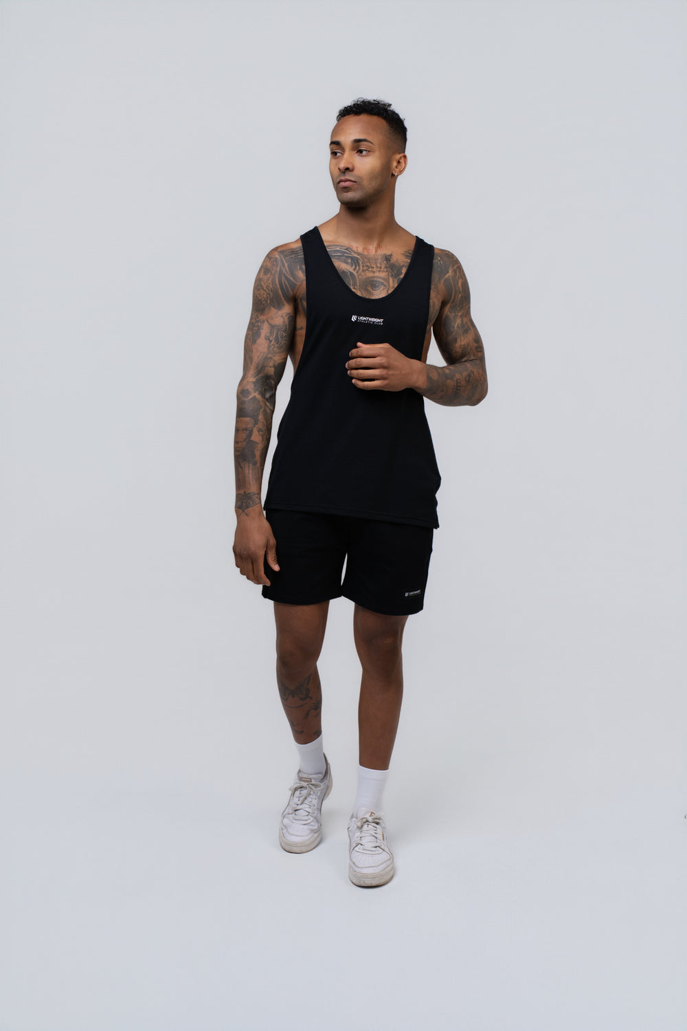 Men's Stringer Singlet - Black