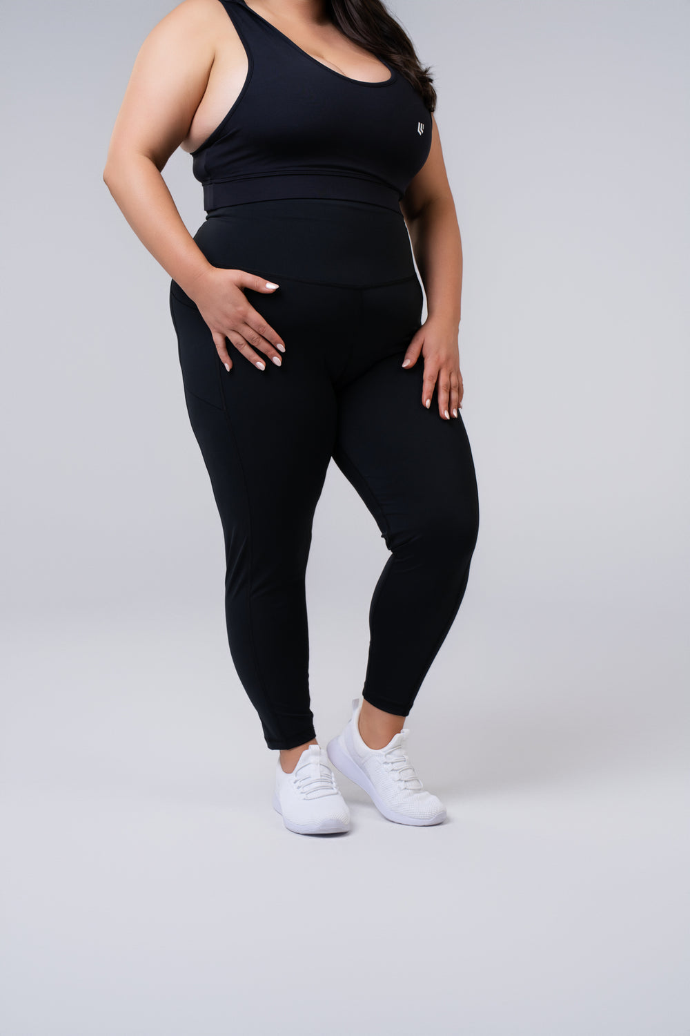 Women's Leggings 25 inches With Pocket - Black
