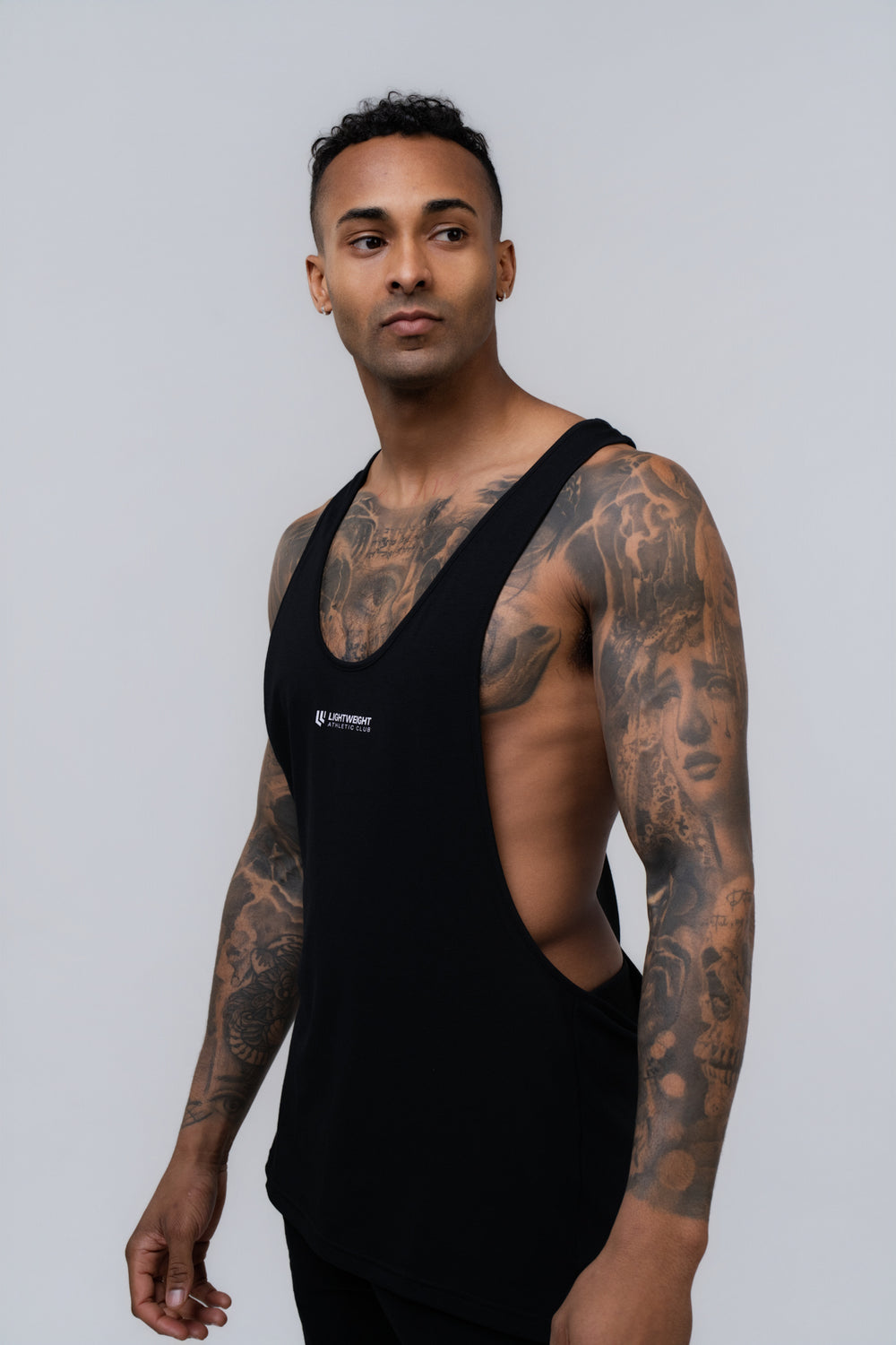 Men's Stringer Singlet - Black