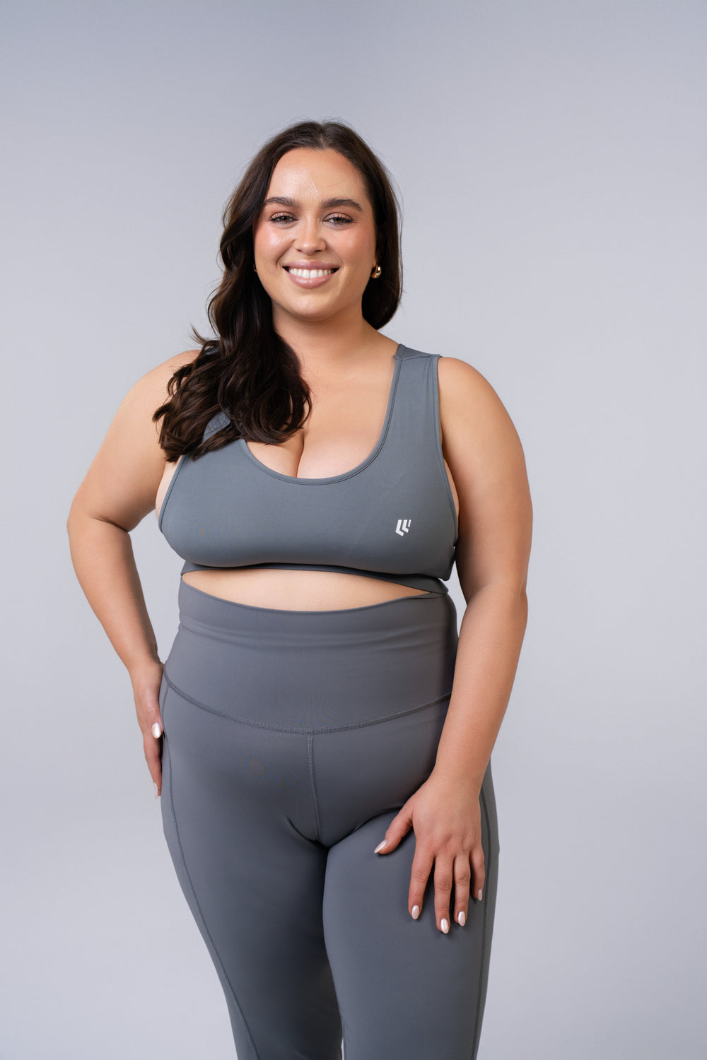 Impact Bra - Poppy Seed Grey