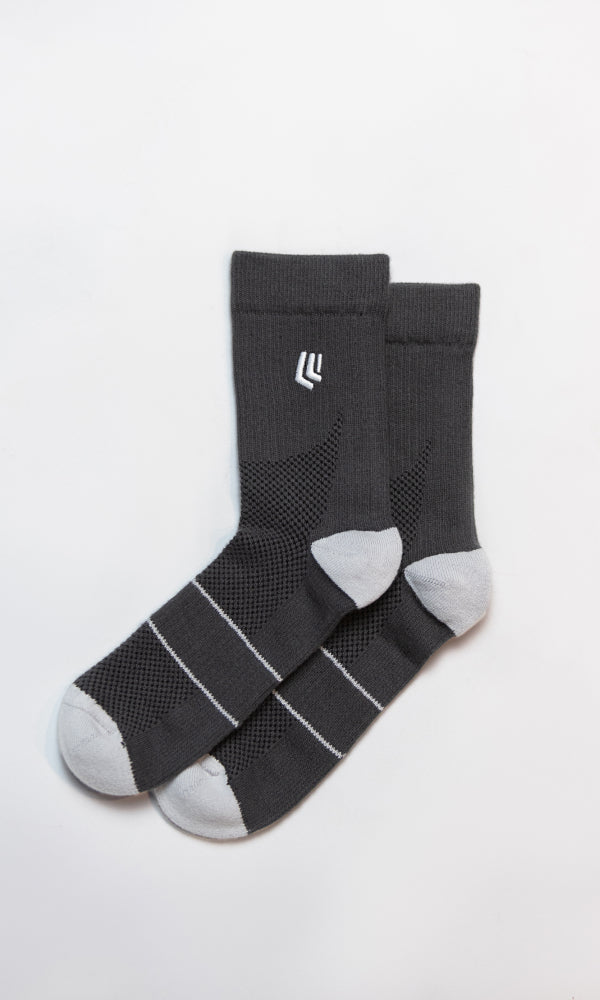 Crew Socks - Poppy Seed Grey 3 Pack