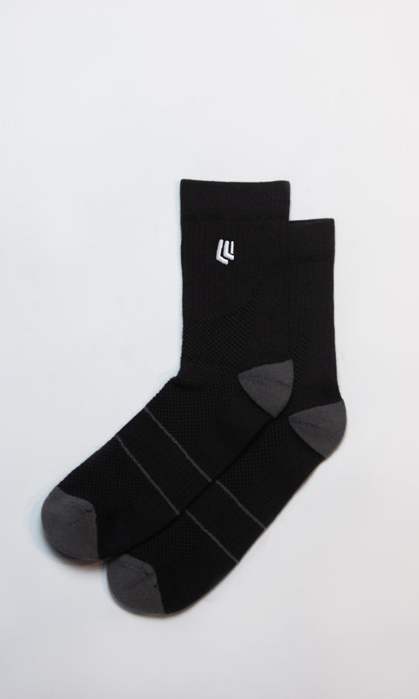 Crew Socks - Black 3 Pack