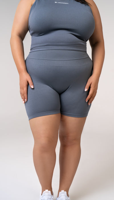 Women's Seamless Bike Shorts 4.5 inches - Glacier Grey