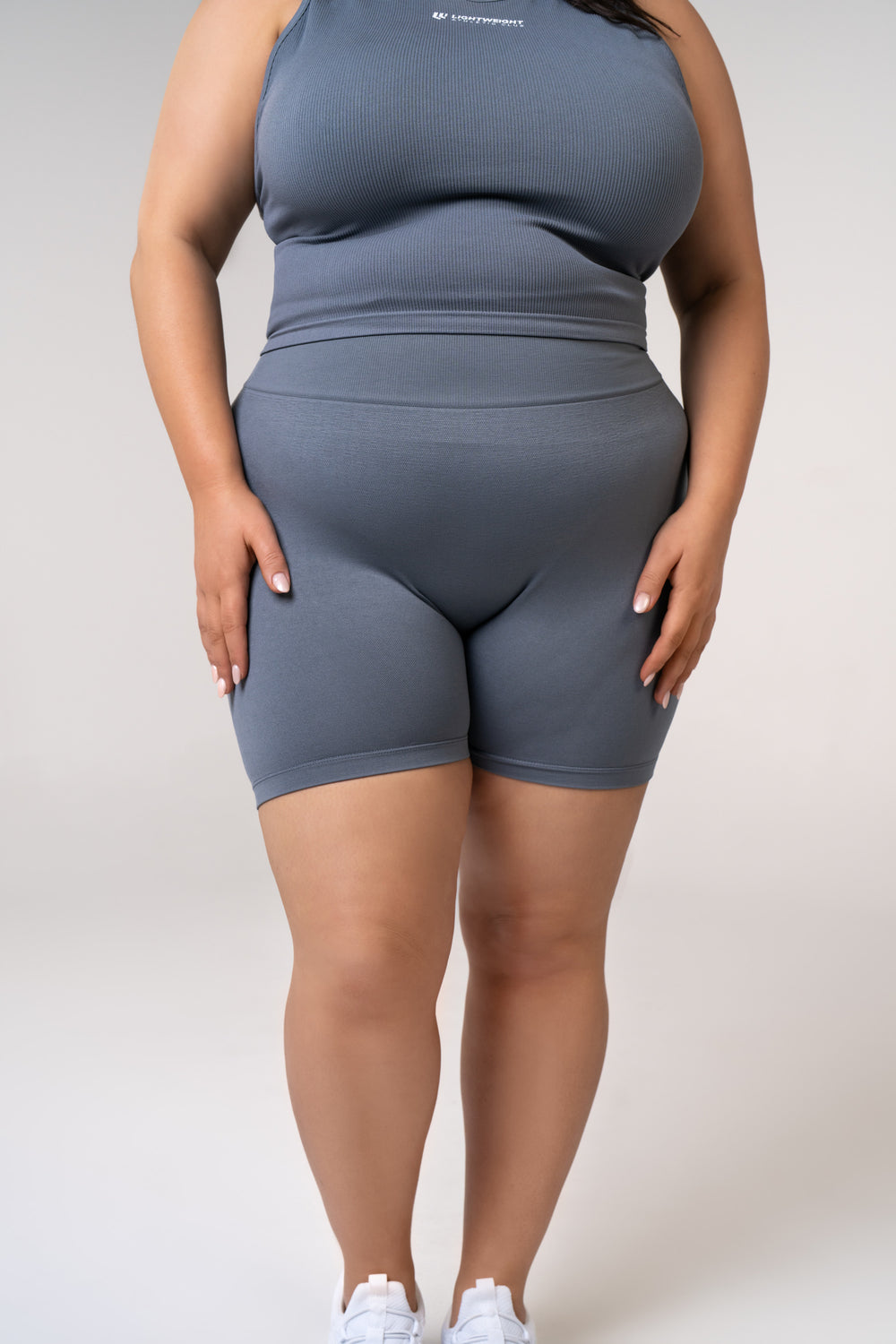 Women's Seamless Bike Shorts 4.5 inches - Glacier Grey