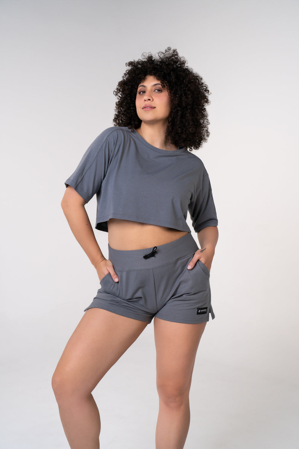 Women's Relaxed Fit Shorts, 6.5inch - Black