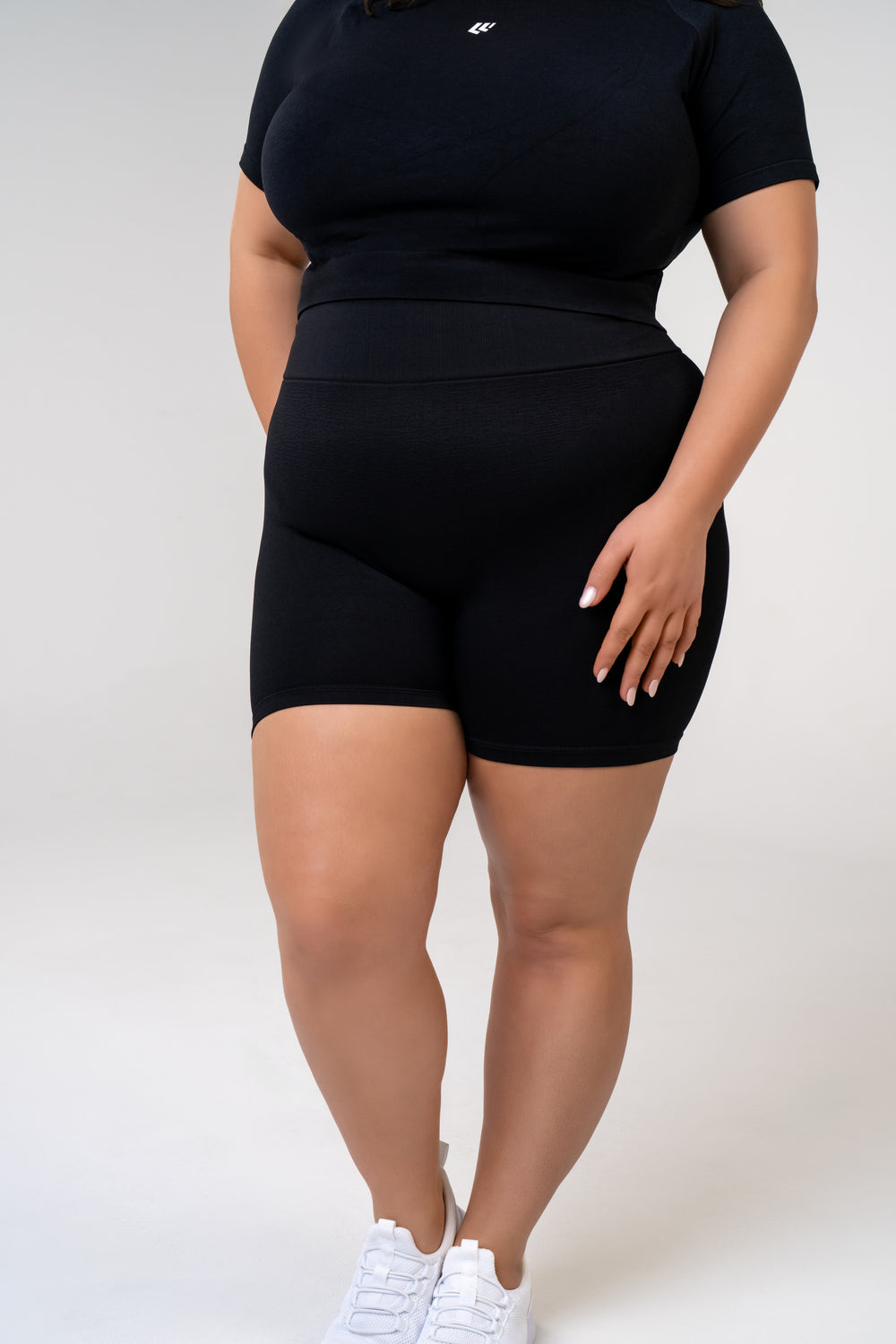 Women's Seamless Bike Shorts 4.5 inches - Glacier Grey