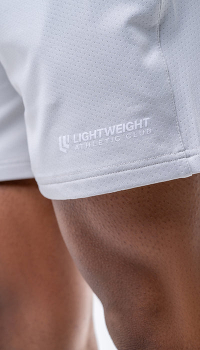 Men's Athletic Mesh Shorts 7 inches - Poppy Seed Grey