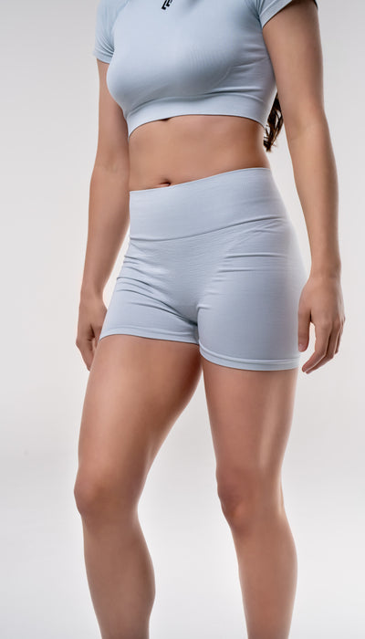Women's Seamless Bike Shorts 4.5 inches - Glacier Grey
