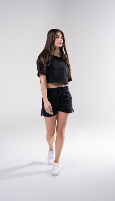 Women's Relaxed Fit Shorts, 6.5inch - Black