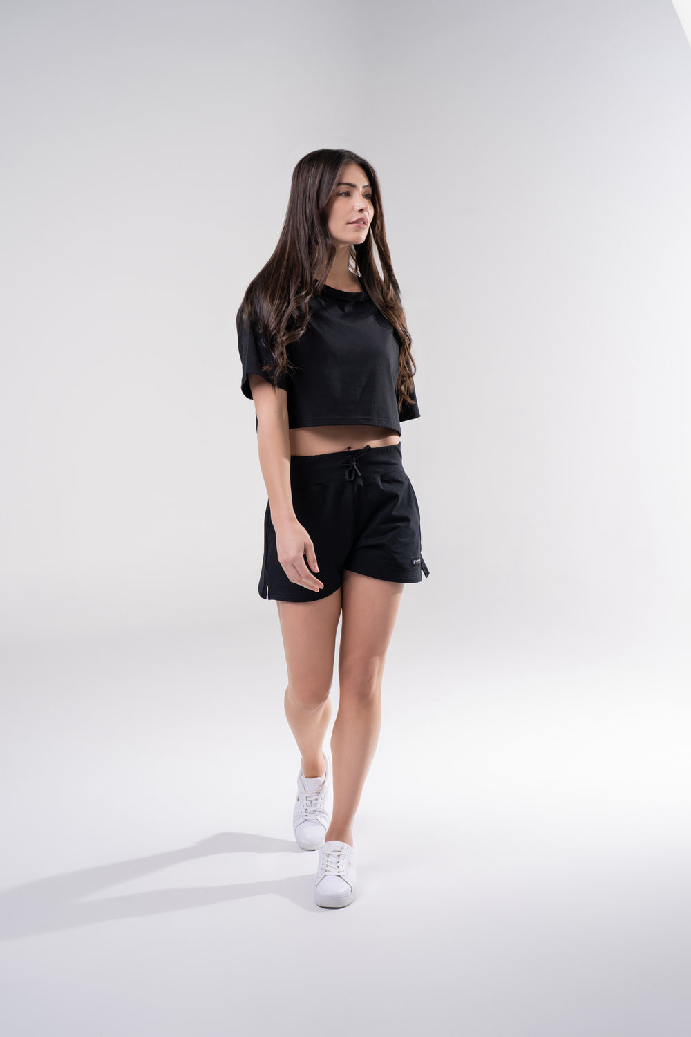 Women's Relaxed Fit Shorts, 6.5inch - Black