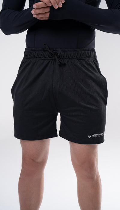 Men's Athletic Mesh Shorts 7 inches - Poppy Seed Grey