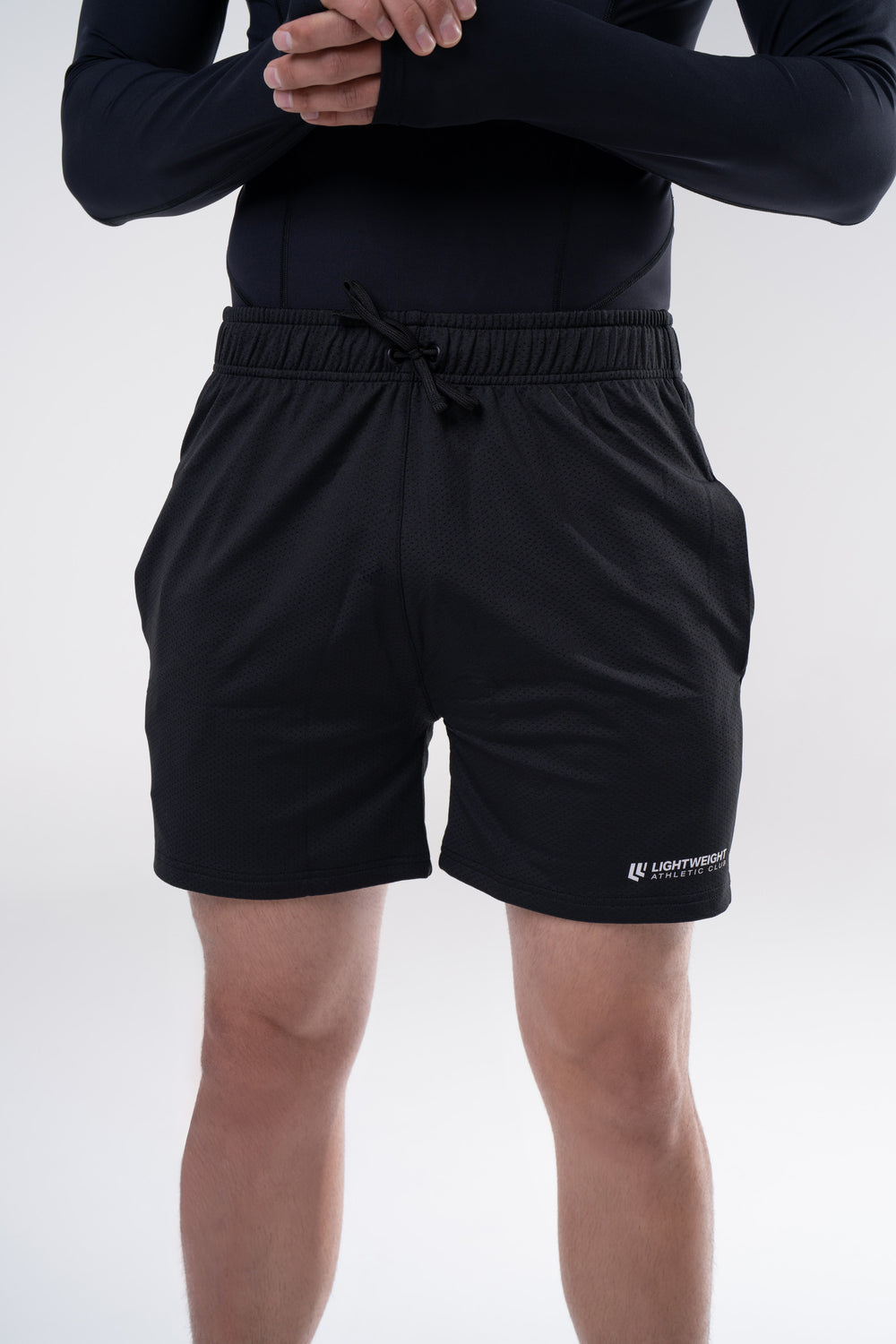 Men's Athletic Mesh Shorts 7 inches - Poppy Seed Grey