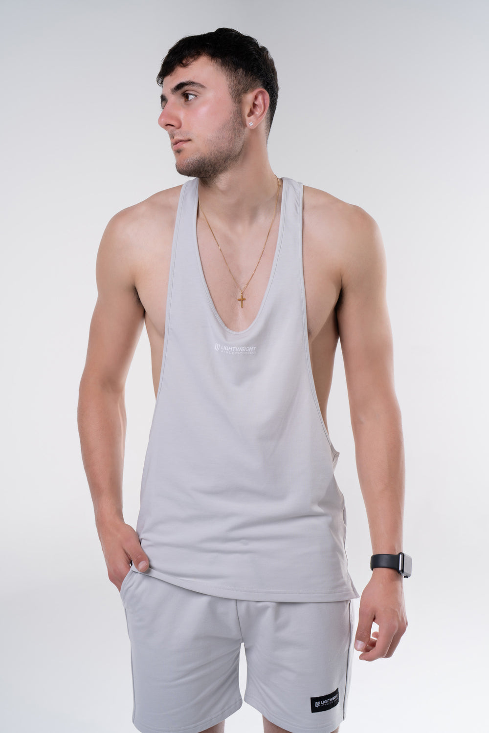 Men's Stringer Singlet - Black