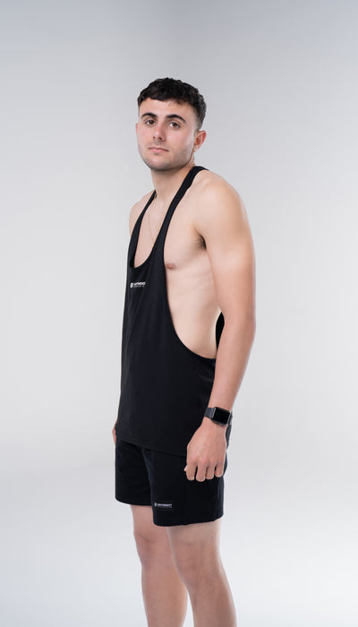 Men's Stringer Singlet - Black