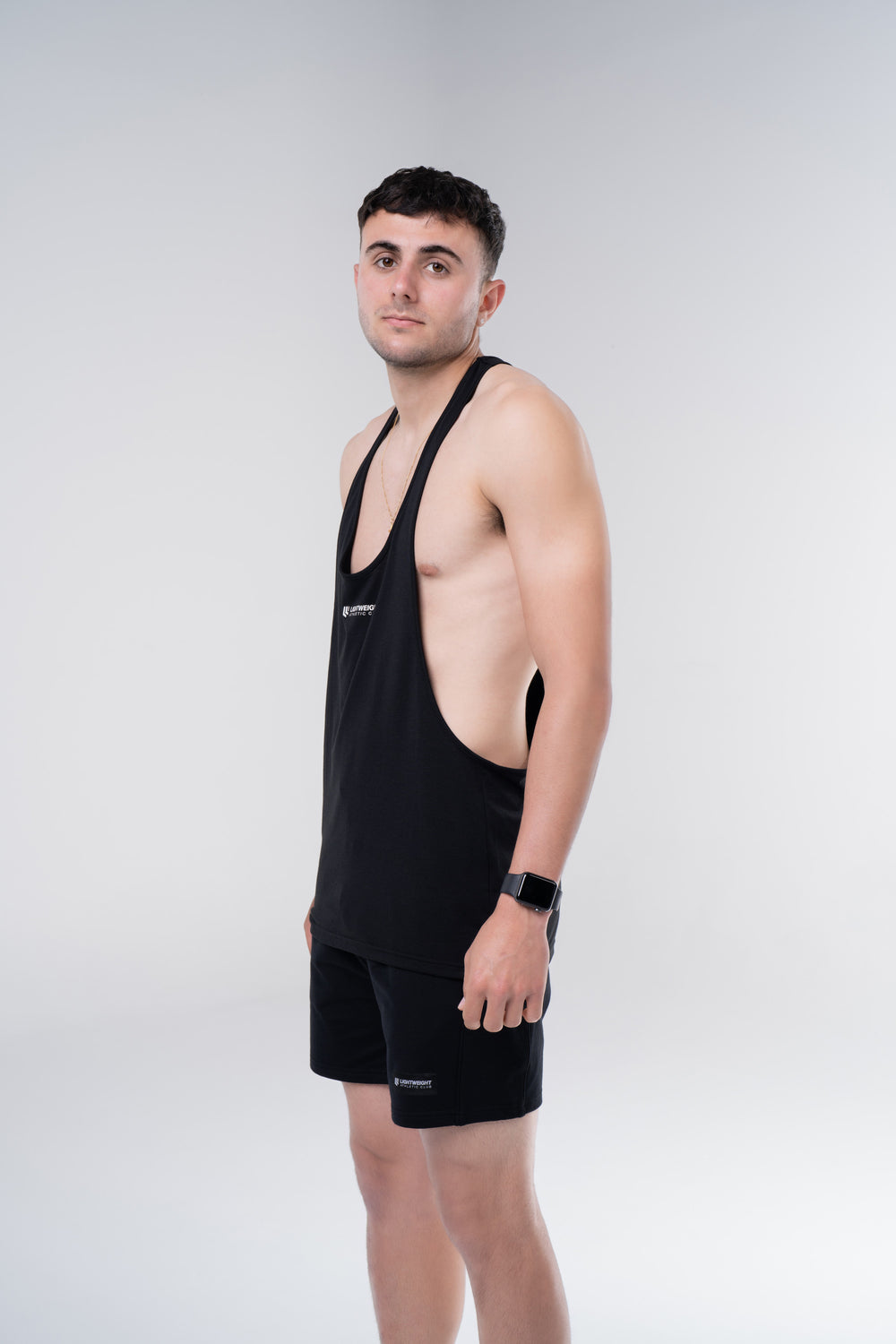 Men's Stringer Singlet - Black