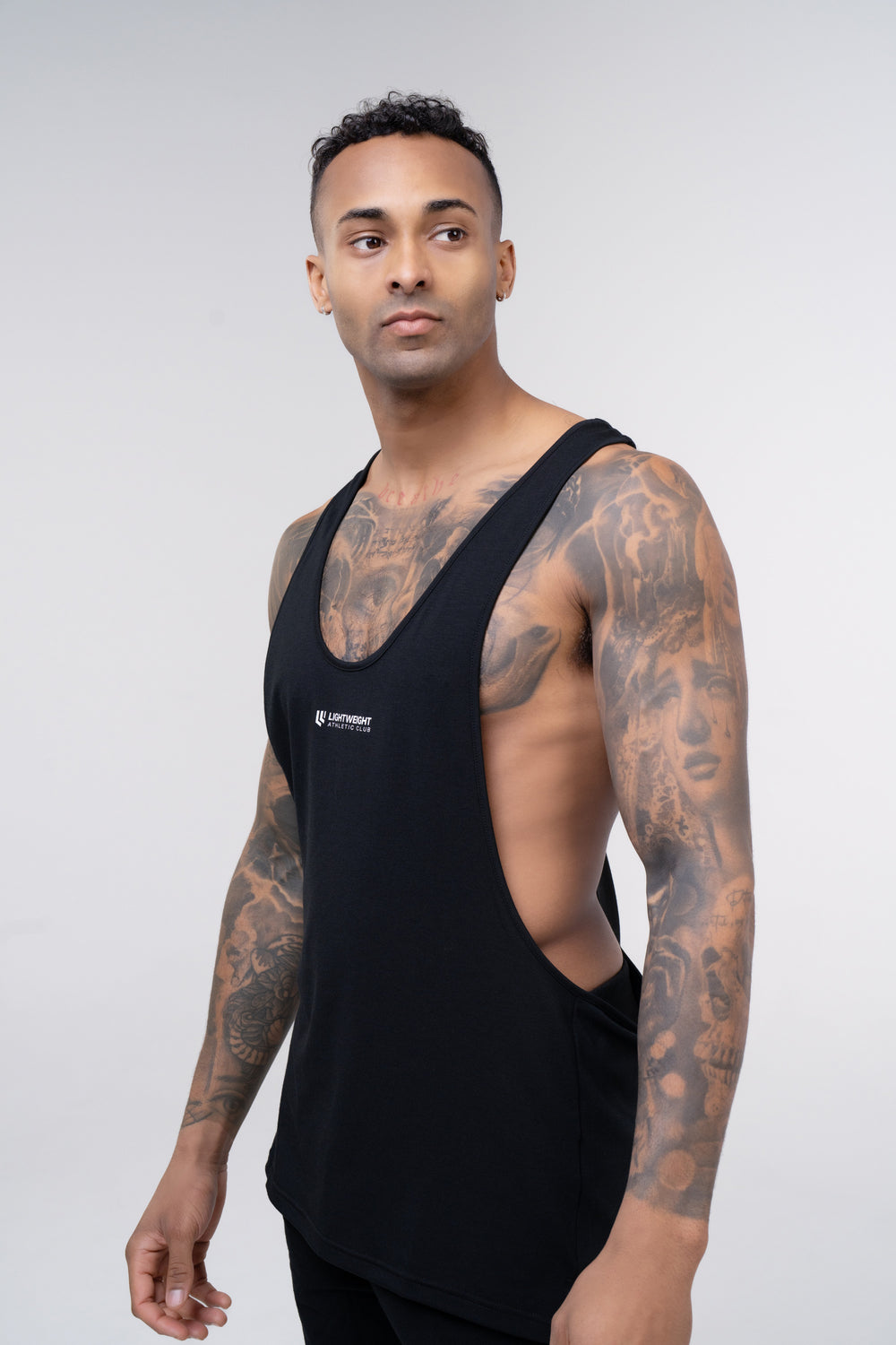 Men's Stringer Singlet - Black