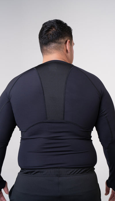 Men's Compression Long Sleeve Shirt - Black