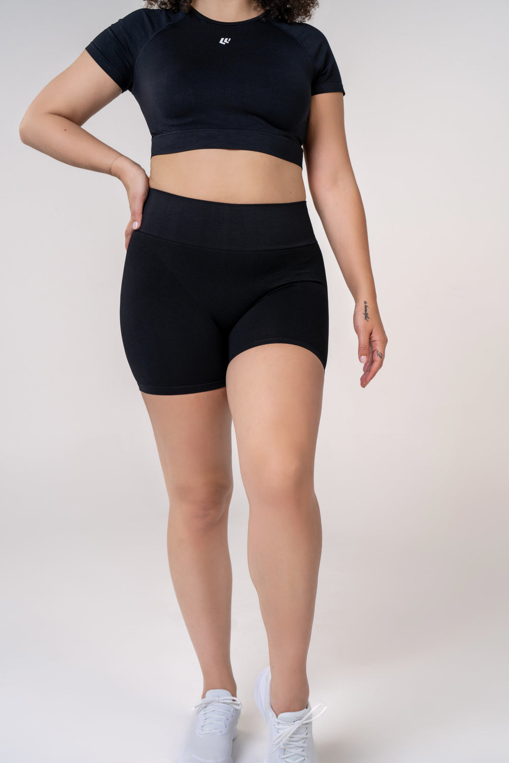 Women's Seamless Bike Shorts 4.5 inches - Glacier Grey