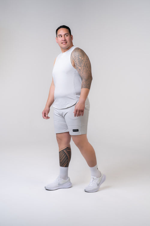 Men's Relaxed Shorts 8 inches - Glacier Grey