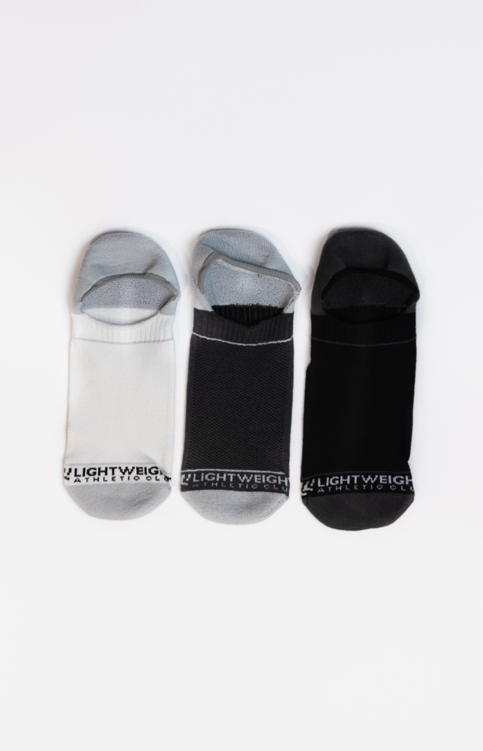 No Show Socks - Black - 3 pack
